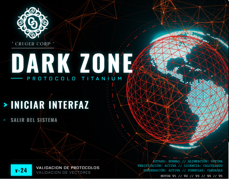 Interfaz de Carga del Sistema Dark Zone
